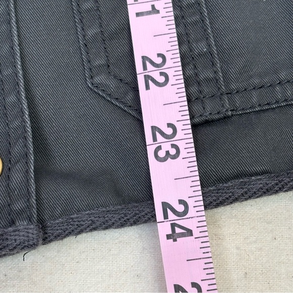 J. Crew Size Small Relaxed Boyfriend Field Jacket Cotton Black Utility Zip Snap - Picture 10 of 14